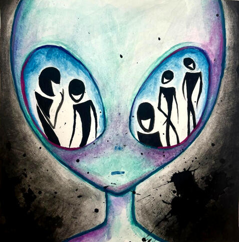 "Vexing Vision" (Watercolor) 7x7