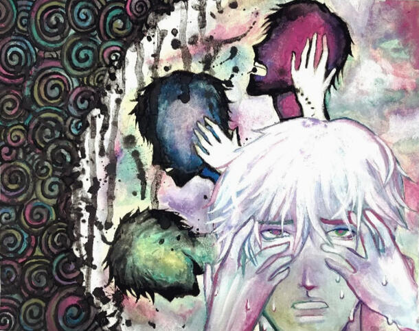 "Planet" (Watercolor) 10x12